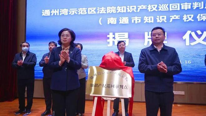 通州湾法院知识产权巡回审判点揭牌刘坤院长出席开云体育 开云官网(图2)