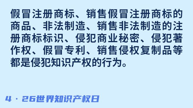 世界知Kaiyun 开云体育识产权日丨和检察官一起认识知识产权！(图2)