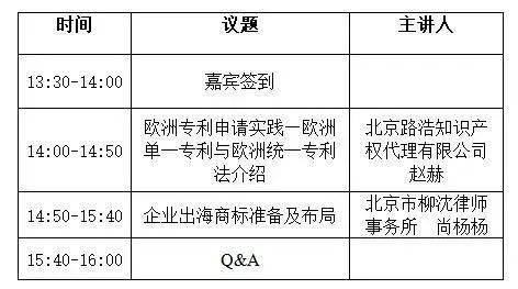 关于举办中关村知识产开云APP 开云官网入口权国际注册政策及实务培训的通知