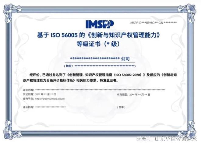 开云体育 开云平台ISO56005创新与知识产权管理体系认证办理